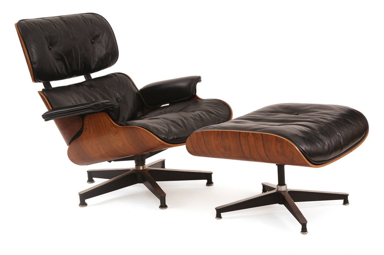 Eames for Herman Miller Rosewood 670 Chair and Ottoman In Excellent Condition In Phoenix, AZ
