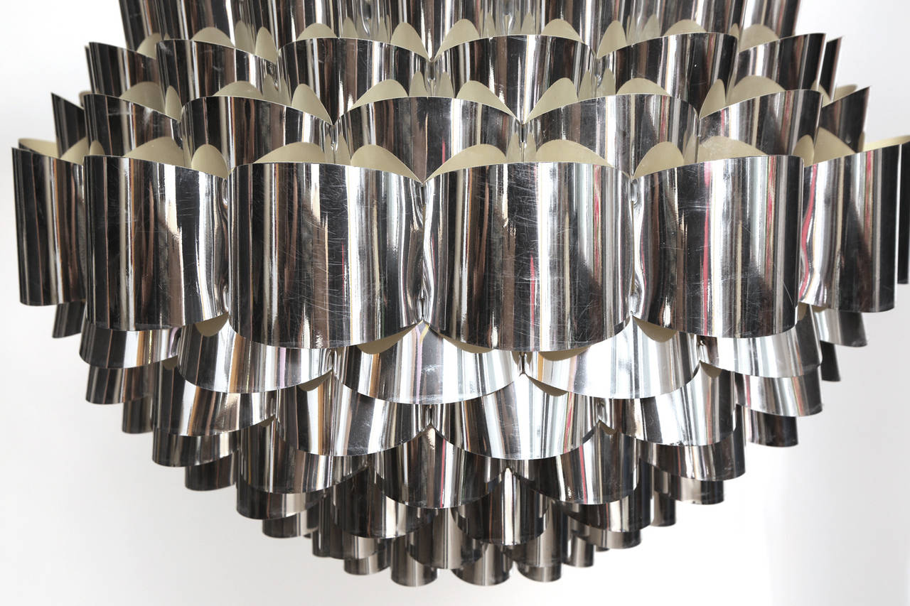 LargeScale Woven Danish Chandelier For Sale at 1stdibs