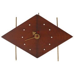 Vintage Rare Original George Nelson for Howard Miller Kite Table Clock