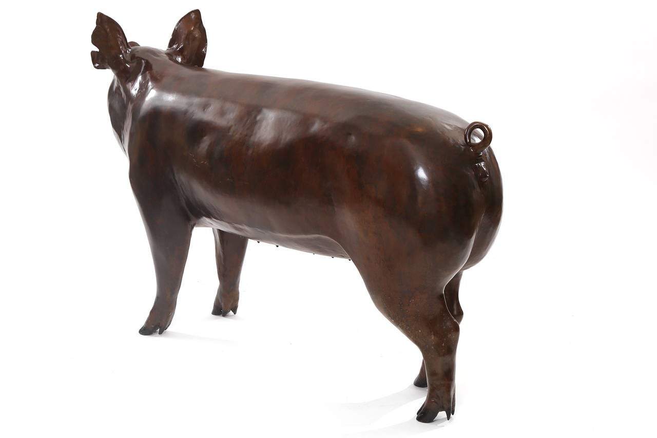life size pig statue