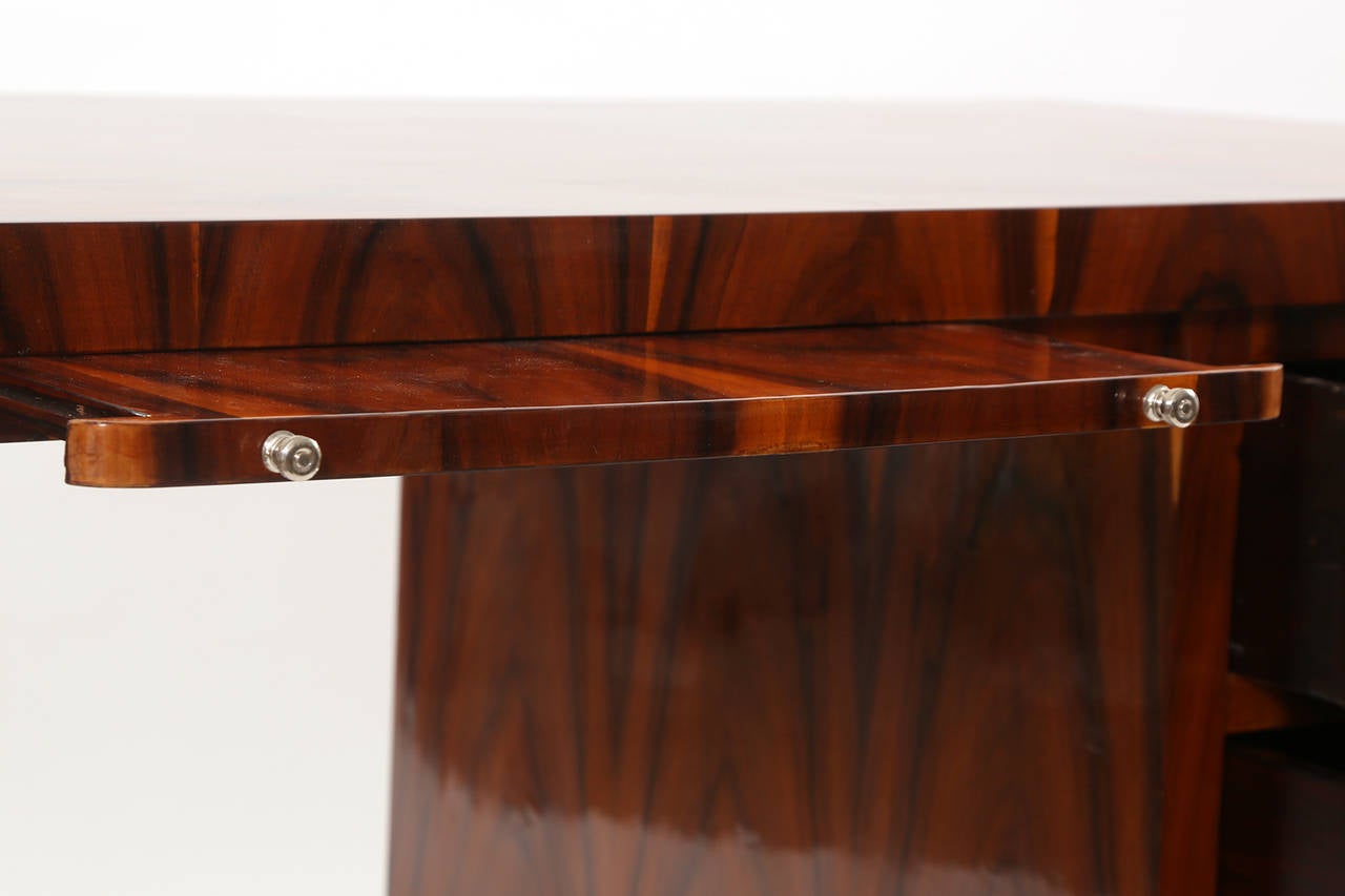 Flame Grained Rosewood Art Deco Desk 1