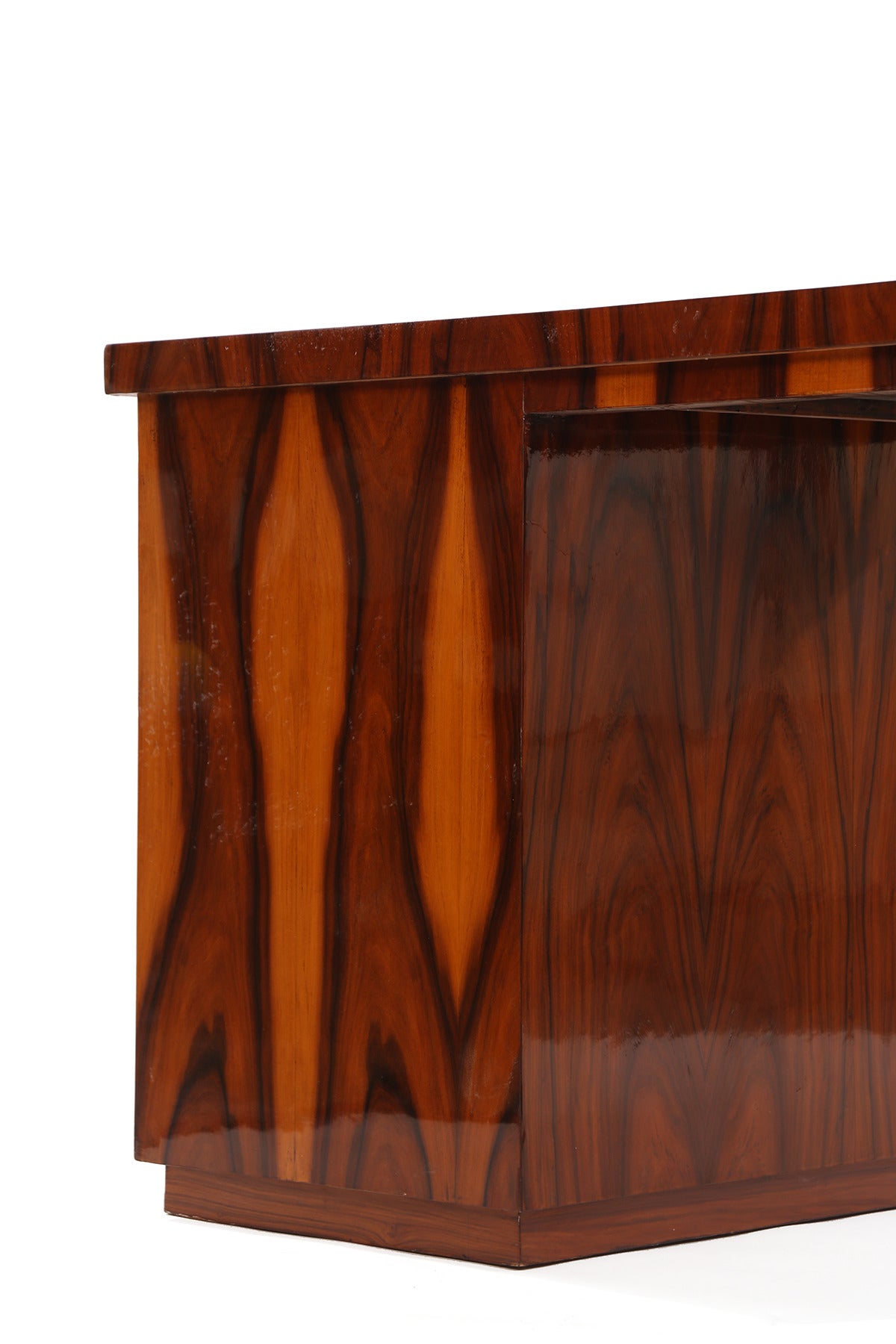 Flame Grained Rosewood Art Deco Desk 2