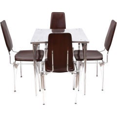 Mirror Polished Robert Josten Table 
Chairs