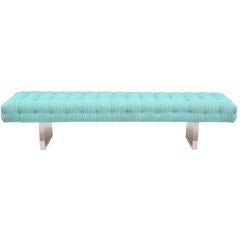 Button Tufted Lucite Benches