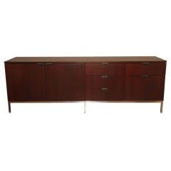 Used Florence Knoll Mahogany & Steel Credenza
