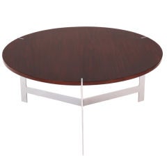 Rosewood 
Chrome Cocktail Table