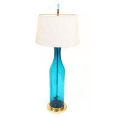 Retro Large Scale Wayne Husted Blenko Glass Lamp