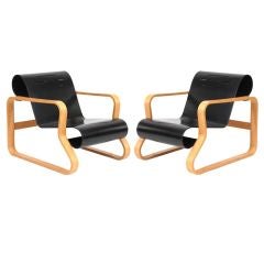 Pair of Paimio Lounge Chairs by Alvar Aalto