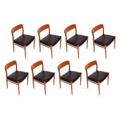 8 Dining Chairs by Niels Moller