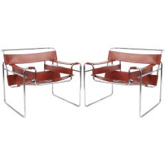 Pair of Marcel Breuer Knoll Wassily Chairs