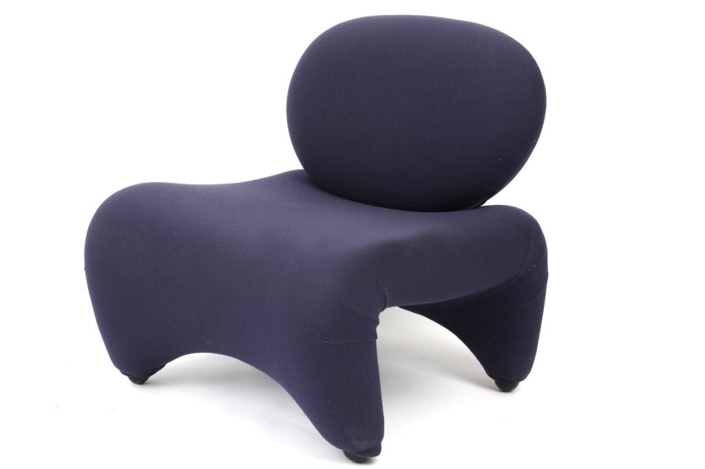 Italian Sculpted Carlo Bartoli Lounge Chairs