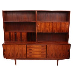 Rosewood Credenza & Wall Unit by Clausen & Son
