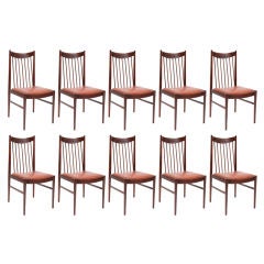 10 Arne Vodder Rosewood Dining Chairs