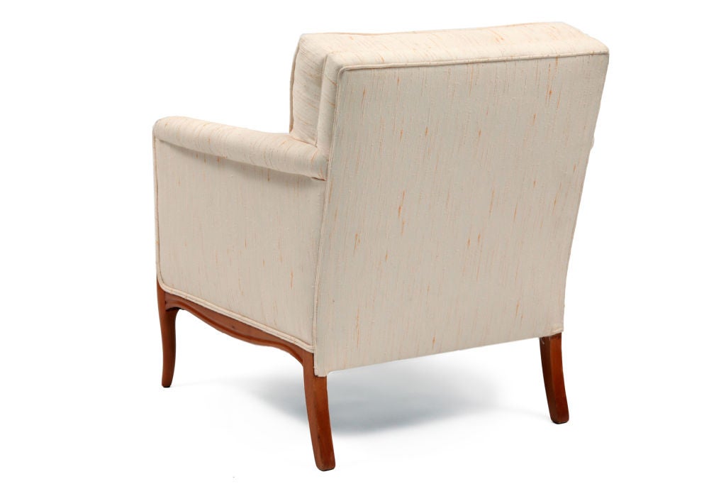 Elegant Cabriolet Leg Sofa and Lounge Chair at 1stdibs