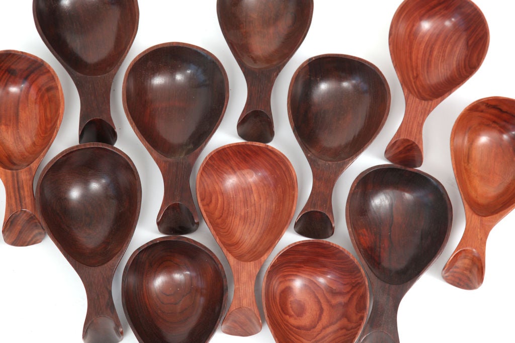 70 Solid Rosewood Brazilian Bowls In Excellent Condition In Phoenix, AZ