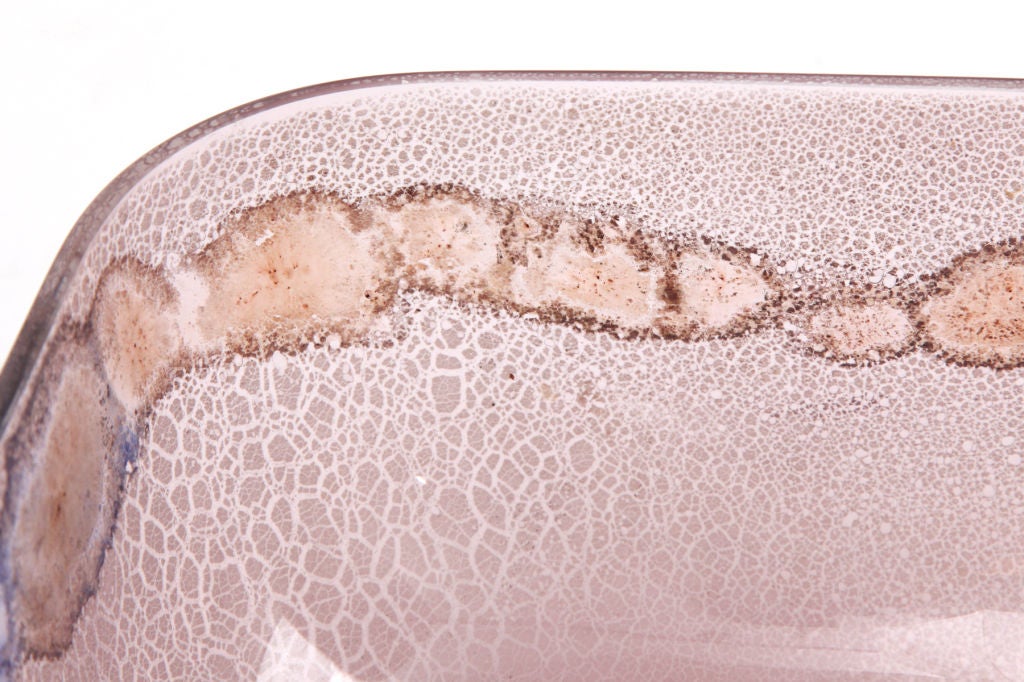 Alfredo Barbini Scavo Glass Bowl