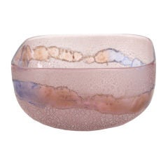 Alfredo Barbini Scavo Glass Bowl