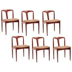 6 Johannes Hansen Rosewood Dining Chairs