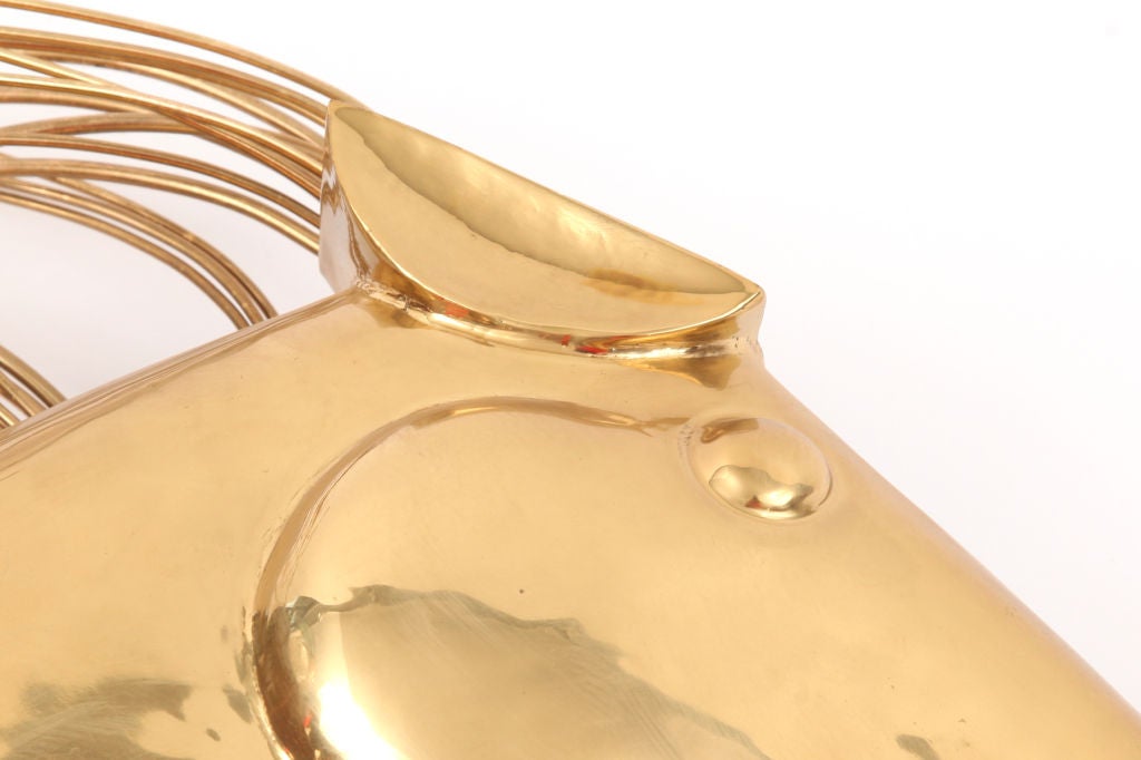 Curtis Jere Brass Horse Head