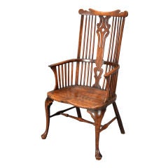 A Large and Early Windsor Armchair