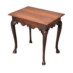 English Oak Table on Hoof Feet