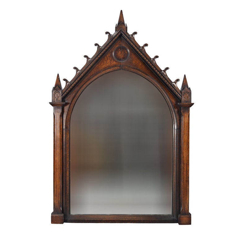 Oak Gothic Revival Frame at 1stdibs