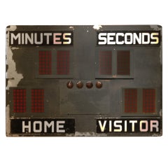 Vintage scoreboard