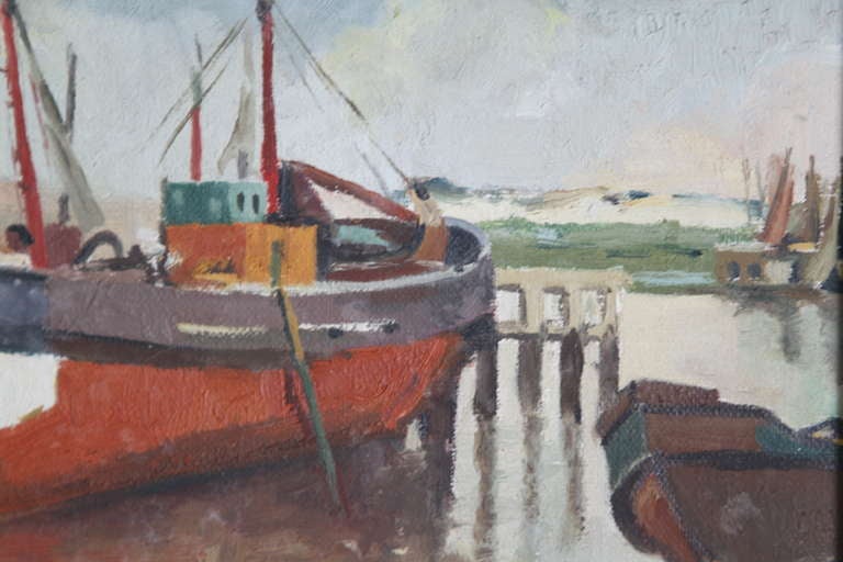 Vintage boat painting 1