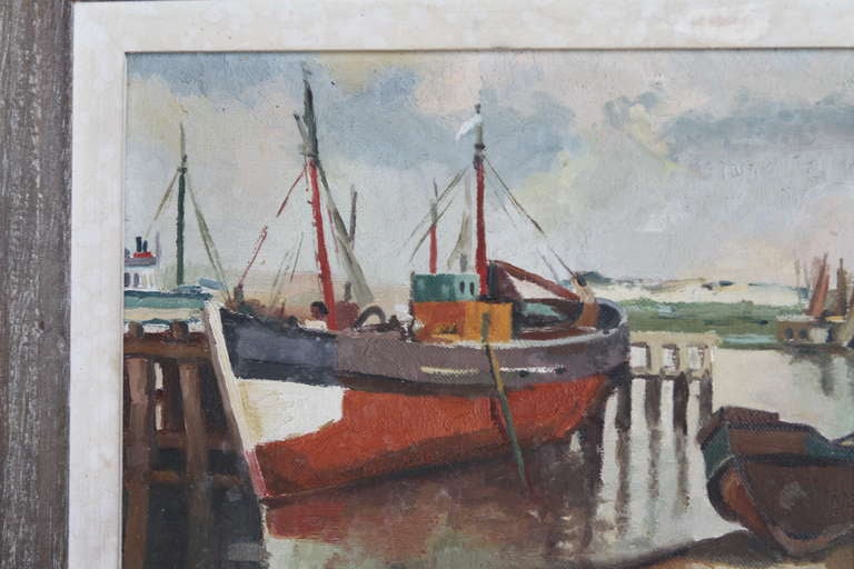 Vintage boat painting 2