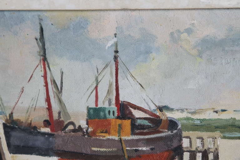 Vintage boat painting 3