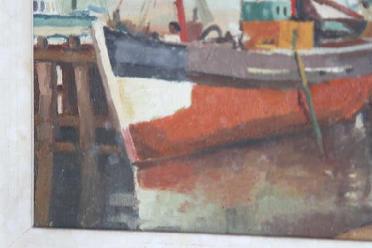 Vintage boat painting 4