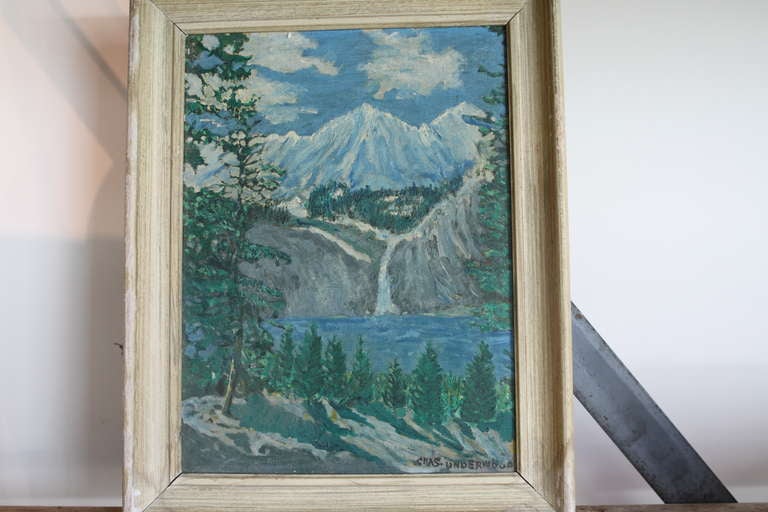 Set of 3 vintage paintings In Good Condition For Sale In Newport Coast, CA