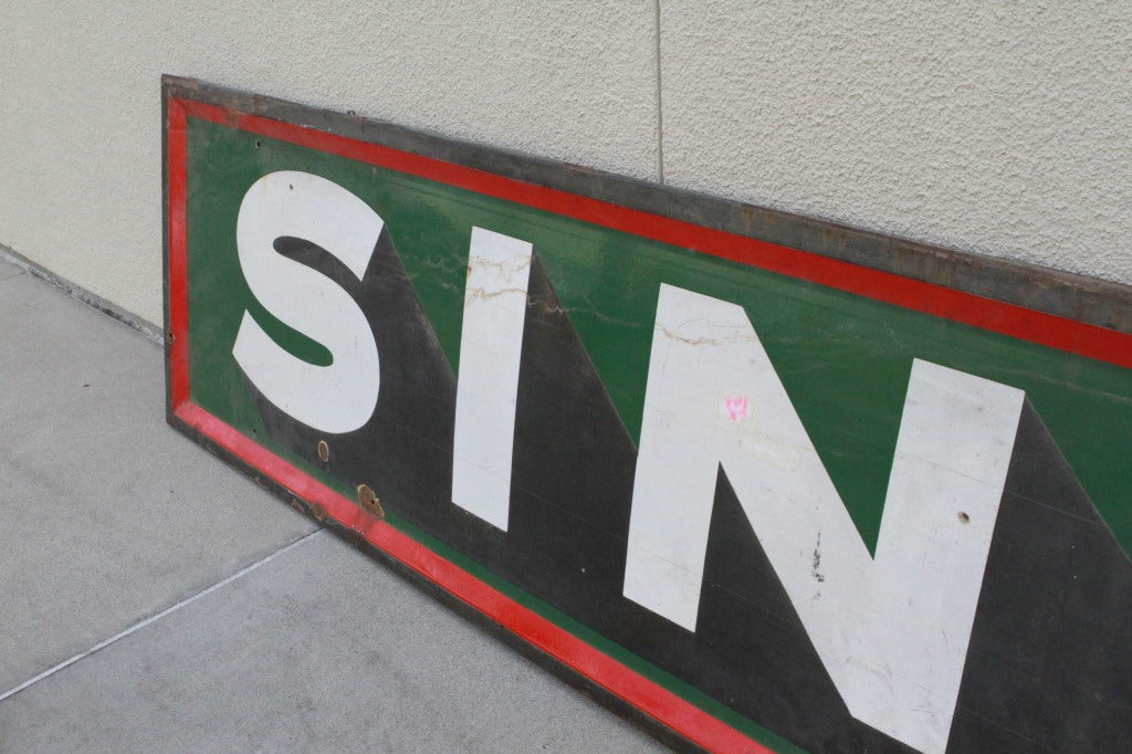 20th Century Vintage Sinclair Oil Co. sign