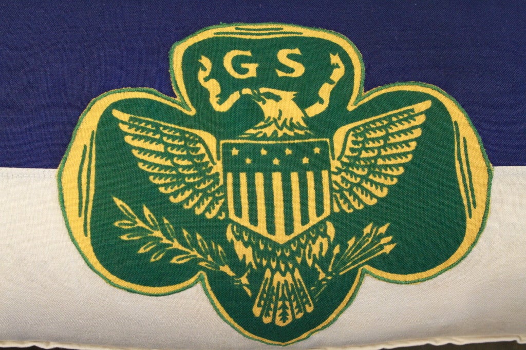 Vintage Girl Scout pillow