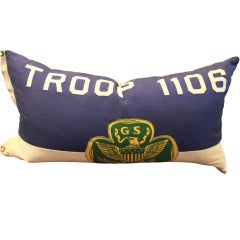 Vintage Girl Scout pillow