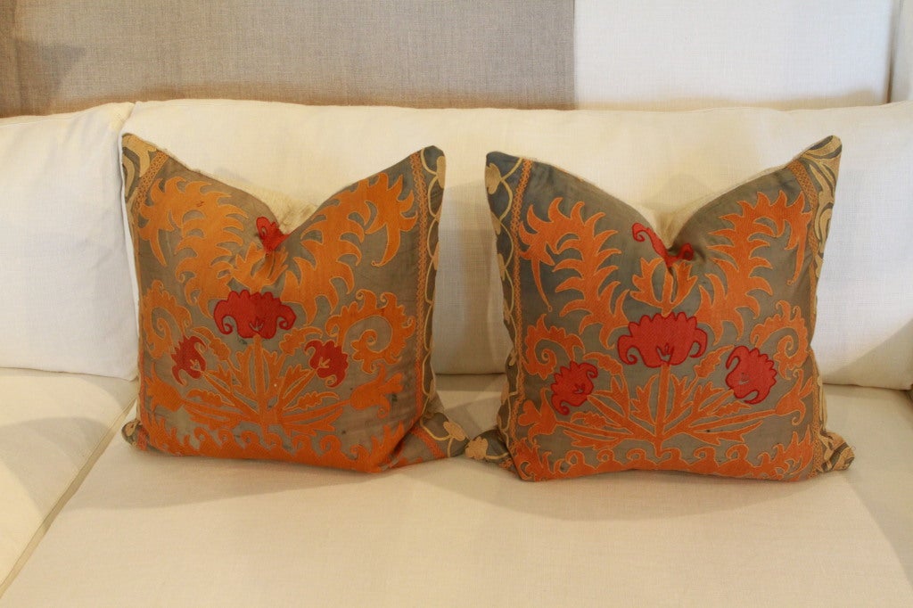 Feathers Vintage Suzani Pillows