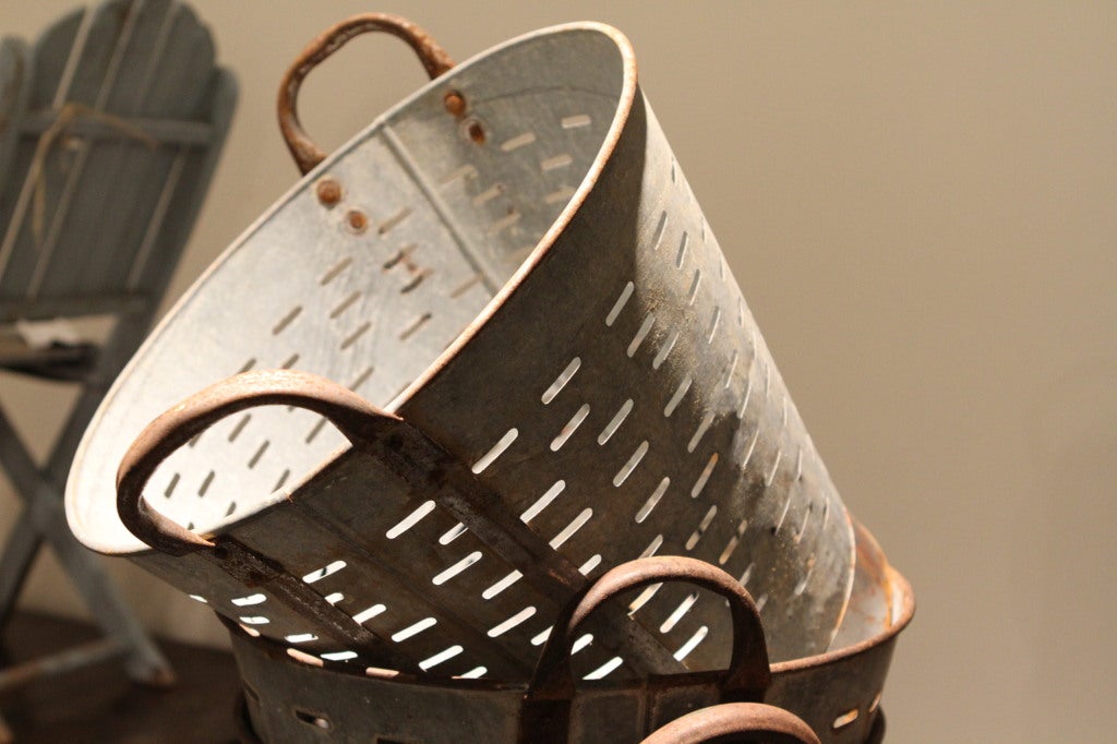 Mid-20th Century Vintage Oyster Baskets For Sale
