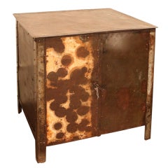 Used Old Metal Cabinet