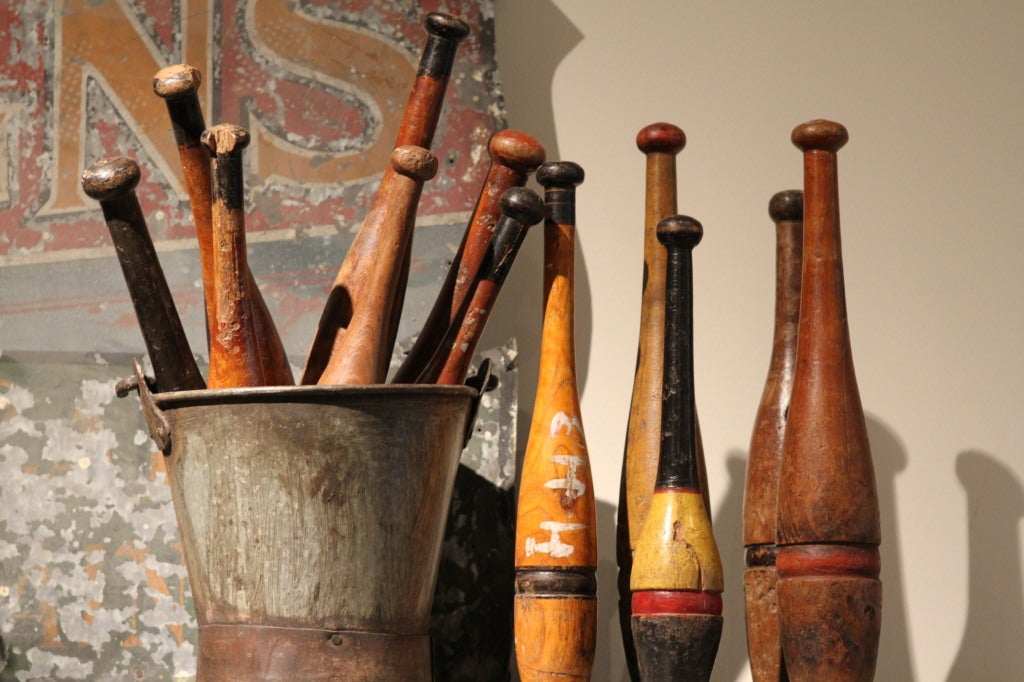 Old Indian Juggling Pins For Sale at 1stDibs