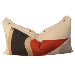 Vintage Burgee Pennant pillow