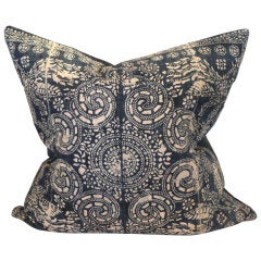 Antique Chinese batik pillow