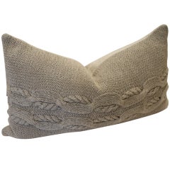 Hand knit pillow