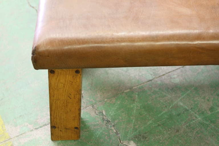 Mid-20th Century Vintage French Leather Pommel Horse