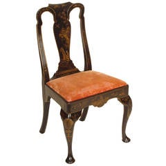 Queen Anne Chinoiserie Side Chair
