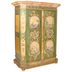 Painted Continental Armoire