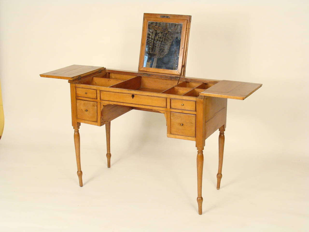 Charles X style pearwood poudre table, late 19th century.