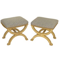 Pair of Charles X style benches
