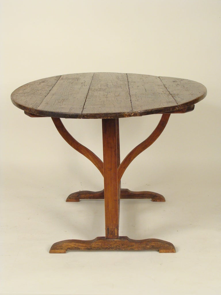 Wood Antique French Wine Table