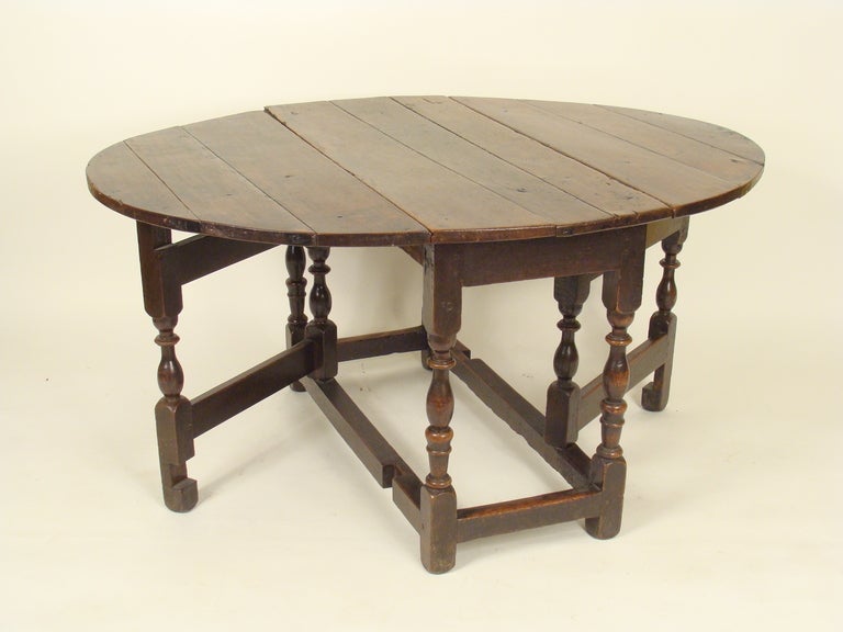 British English Oak Gateleg Table