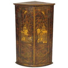 George III Chinoiserie Cornor Cabinet